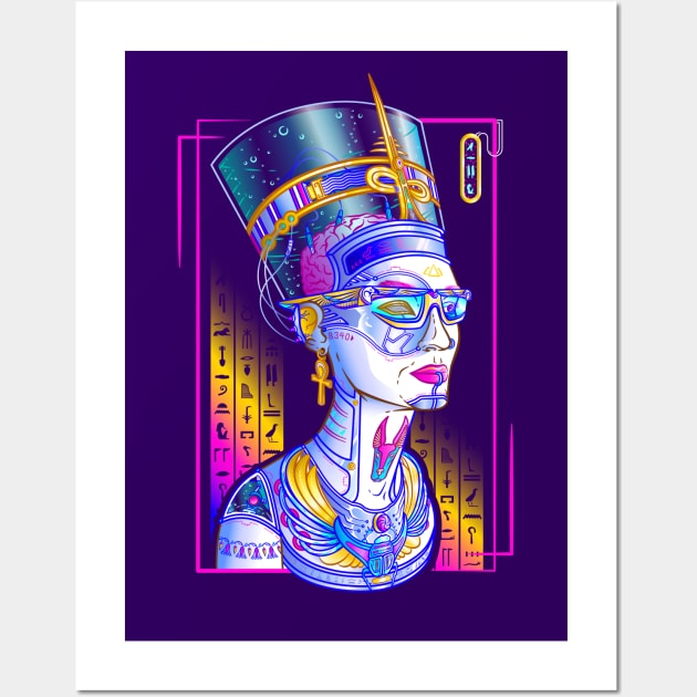 Neo-Nefertiti Wall Art by Evan Ayres